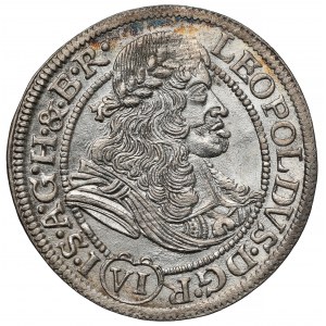 Śląsk, Leopold I, 6 krajcarów 1674 SHS, Wrocław
