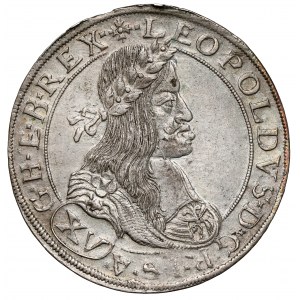 Austria, Leopold I, 15 krajcarów 1663 CA, Wiedeń
