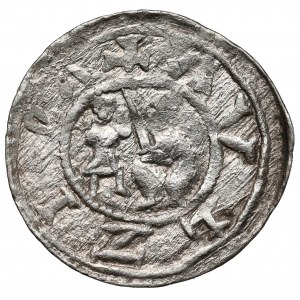 Władysław II Wygnaniec, Denar - Walka z lwem - BEZ tronu