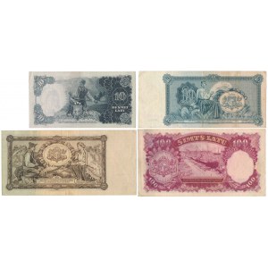 Łotwa, 2x 10, 20 i 100 Latu 1934-1939 - zestaw (4szt)