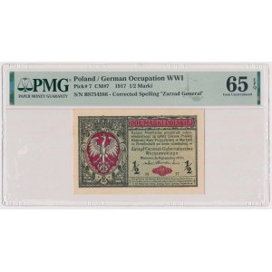 1/2 marki 1916 - Generał - B