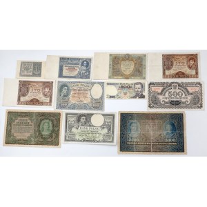 Zestaw 1919-1988 w tym 50 zł 1925 i 1 zł 1940 (11szt)