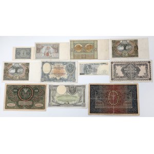 Zestaw 1919-1988 w tym 50 zł 1925 i 1 zł 1940 (11szt)