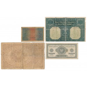 Zestaw marek polskich 1916-1923 (4szt)