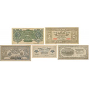 Zestaw 10.000 - 1 mln mkp 1922-1923 (5szt)