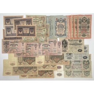 Rosja, 1-500 Rubli 1898-1912 - duży zestaw (39szt)