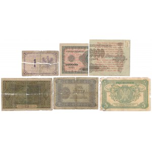 Głównie Bilety Zdawkowe 1924-1926 - rzadkie (6szt)