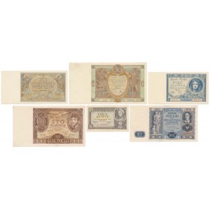 Zestaw 5-100 złotych 1929-1936 (6szt)