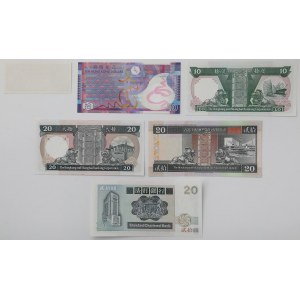 Hong Kong, zestaw banknotów 1971-2007 (6szt)