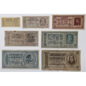 Ukraina, 1-200 Karbowańców 1942 (7szt)