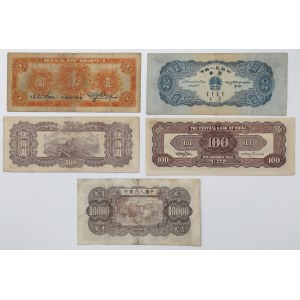 Chiny - zestaw banknotów (5szt)