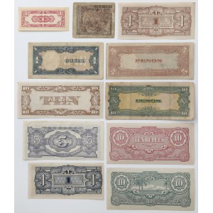 Okupacja Japońska - zestaw banknotów (11szt)