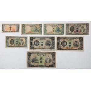 Azja - zestaw banknotów (8szt)