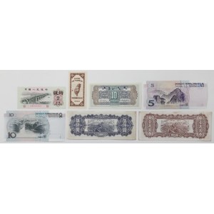 Chiny, zestaw banknotów 1948-1999 (7szt)