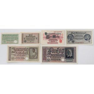 Niemcy, zestaw banknotów (6szt)
