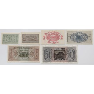 Niemcy, zestaw banknotów (6szt)