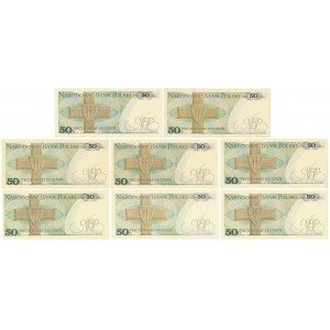 50 zł 1986-1988 - MIX serii (8szt)