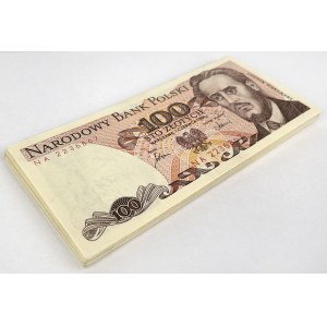 100 złotych 1986-1988 - MIX serii (46szt)