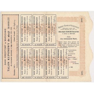 Bank Kredytowy w Warszawie, 1.000 mkp 1920