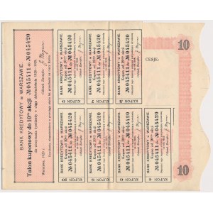 Bank Kredytowy w Warszawie, 10x 1.000 mkp 1920
