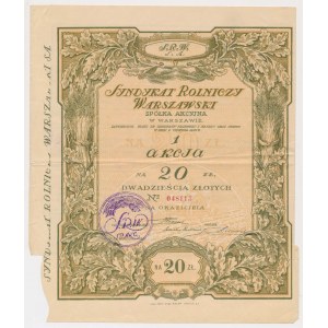 Syndykat Rolniczy Warszawski, 20 zł 1926