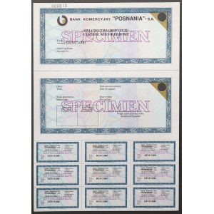 POSNANIA Bank Komercyjny, Świadectwo Depozytu, 5.000 DEM - SPECIMEN
