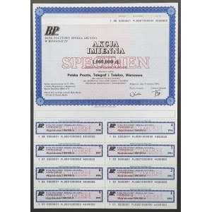 Bank Pocztowy Sp. Akc. w Bydgoszczy, 1 mln zł 1990 - SPECIMEN