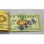Pewex, Książeczka WZORÓW emisji 1969 od 1 centa do 100 dolarów