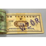 Pewex, Książeczka WZORÓW emisji 1969 od 1 centa do 100 dolarów
