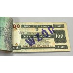 Pewex, Książeczka WZORÓW emisji 1979 od 1 centa do 100 dolarów