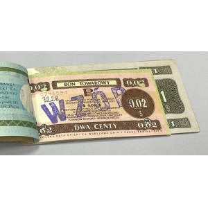 Pewex, Książeczka WZORÓW emisji 1979 od 1 centa do 100 dolarów
