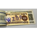 Pewex, Książeczka WZORÓW emisji 1979 od 1 centa do 100 dolarów