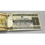 Pewex, Książeczka WZORÓW emisji 1979 od 1 centa do 100 dolarów