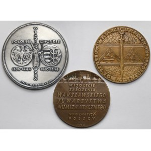 Medale PRL Beyer, Kostrzewski, Władysław - zestaw (3szt)