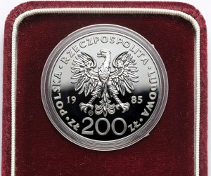 200 złotych 1985 Jan Paweł II - stempel zwykły - nakład nieznany