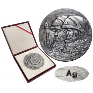Medal SREBRO pierwszy lot Polaka w kosmos 1978 - B.RZADKI