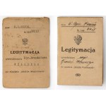 Legitymacje Krzyża Walecznych (po raz pierwszy i jedno okucie) i Dyplomy do odznaczeń Niemcy i Austro-Węgry - zestaw (4szt)