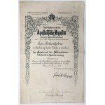 Legitymacje Krzyża Walecznych (po raz pierwszy i jedno okucie) i Dyplomy do odznaczeń Niemcy i Austro-Węgry - zestaw (4szt)