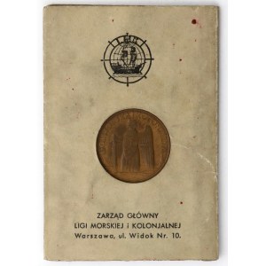 Medal Liga Morska i Kolonialna / 15-lecie odzyskania morza 1935 - w blankiecie