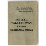 Medal Liga Morska i Kolonialna / 15-lecie odzyskania morza 1935 - w blankiecie