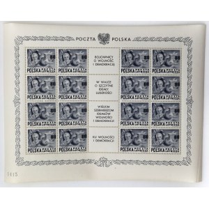 Arkusz znaczków pocztowych - 80 złotych - Franklin D.Roosevelt