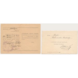 Legitymacja Krzyża Walecznych 1921 i życzenia z okazji awansu - dla Majora Konstantego Chełmowskiego