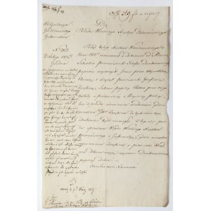 Stanisław Urwin Niemcewicz, List do Rządu Wielkiego Księstwa Poznańskiego 1817