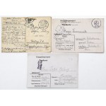 Listy obozowe 1939-1944 - Stalag IIA, IIB, XII/F i Oflag VIB - zestaw (10szt)