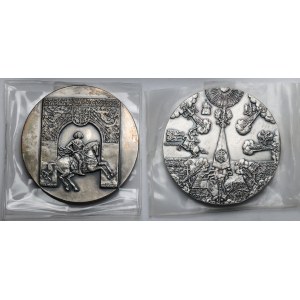 Medale seria królewska - Władysław IV i Jan II Kazimierz - zestaw (2szt)