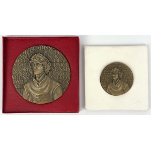 Portugalia, Medale 1973 - Mikołaj Kopernik - 500 lecie urodzin - zestaw (2szt)