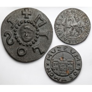 Medal autorskie o tematyce numizmatycznej 1963-1967 - zestaw (3szt)