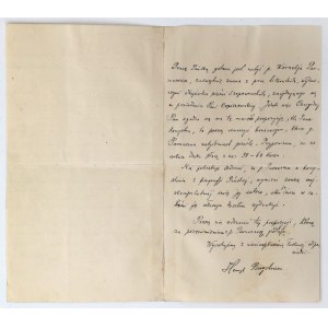 Henryk Biegeleisen - etnograf i historyk - List z 1911
