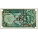 Malaysia, 5 Ringgit ND (1967-72) - SPECIMEN