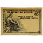 Hiszpania, Front Progressive Proof 25 pesetas ND (1906)